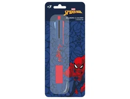 Safta Bolígrafo Retráctil 4 Colores Spider-Man Display 8X19Cm