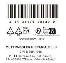 Quttin Cuchillo Pelador LASER 8.5cm (Pack de 36 unidades) inevitable