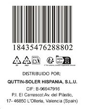 Quttin Cuchillo Pelador LASER 8.5cm (Pack de 36 unidades) inevitable