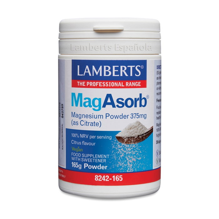 Lamberts MagAsorb Citrato de Magnesio en Polvo Limón 165 g Lamberts MagAsorb Citrato de Magnesio en Polvo Limón 165 g