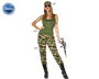 Disfraz Militar Mujer Camuflaje Verde Talla XL para Adulto