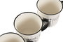 DKD Home Decor Mug Scandi Blanco y Negro Porcelana New Bone Animales 13 x 9.5 x 9 cm 340ml Apto Microondas y Lavavajillas (12 Unidades)