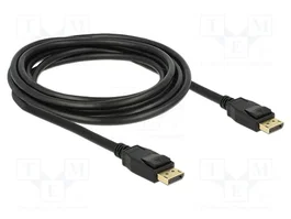 DeLOCK Cable DisplayPort 1.2a de 3 m, Negro