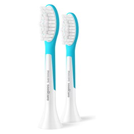Philips Sonicare For Kids HX6042/90 Cabezales de Repuesto, Pack de 2, Azul/Blanco