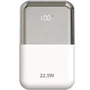 Leotec Powerbank 10000mAh 22.5W Carga Rápida Blanco y Plata Incluye Cable USB-C