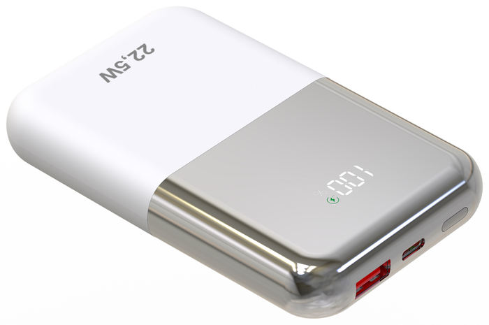 Leotec Power Bank 10000mAh 22.5W Blanco/Plata Leotec Power Bank 10000mAh 22.5W Blanco/Plata