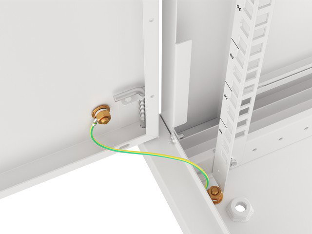 Lanberg Armario rack de pared 6U 19 pulgadas 600x450mm Gris