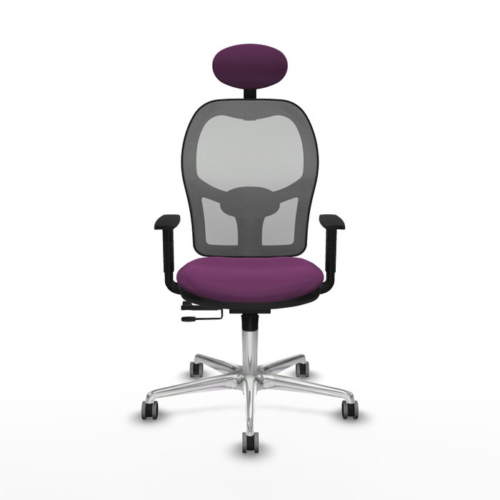 PIQUERAS Y CRESPO Silla de oficina Jorquera con mecanismo Sincro/Traslack, Morado y Gris PIQUERAS Y CRESPO Silla de oficina Jorquera con mecanismo Sincro/Traslack, Morado y Gris