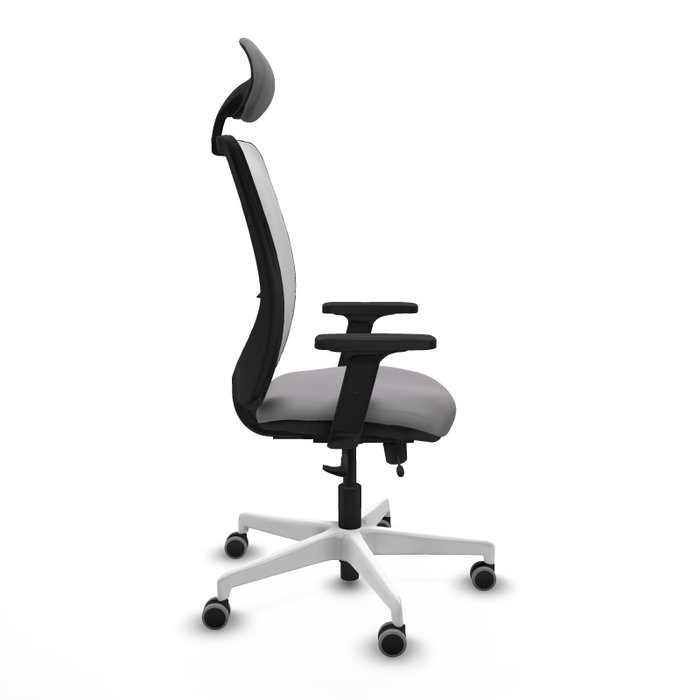 PIQUERAS Y CRESPO Silla de oficina Zulema con mecanismo Sincro/Traslack Gris y Blanco PIQUERAS Y CRESPO Silla de oficina Zulema con mecanismo Sincro/Traslack Gris y Blanco