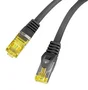 Lanberg PCF6A-10CU-0025-BK Cable de red Cat6a S/FTP Negro 0,25 m