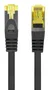 Lanberg PCF6A-10CU-0025-BK Cable de red Cat6a S/FTP Negro 0,25 m