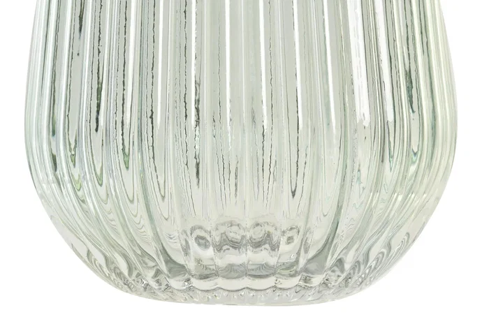 DKD Home Decor Jarrón de Cristal 14x14x30 cm Surtido de 3 Colores