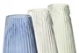 DKD Home Decor Jarrón de Cristal 14x14x30 cm Surtido de 3 Colores