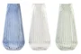 DKD Home Decor Jarrón de Cristal 14x14x30 cm Surtido de 3 Colores
