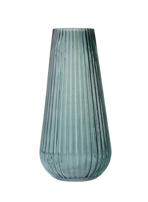 DKD Home Decor Jarrón de Cristal 14x14x30 cm Surtido de 3 Colores