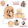 PERLETTI Mochila con Peluche Oso Belly 26cm