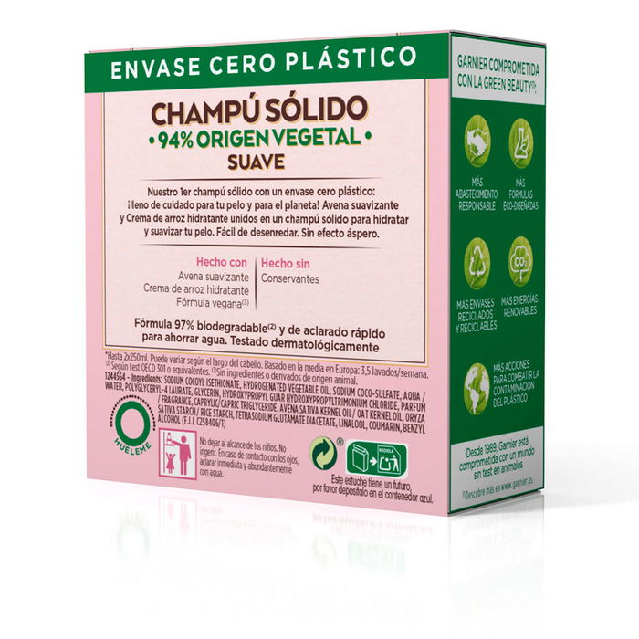 Garnier Champú Sólido Suave Calmante 60 gr