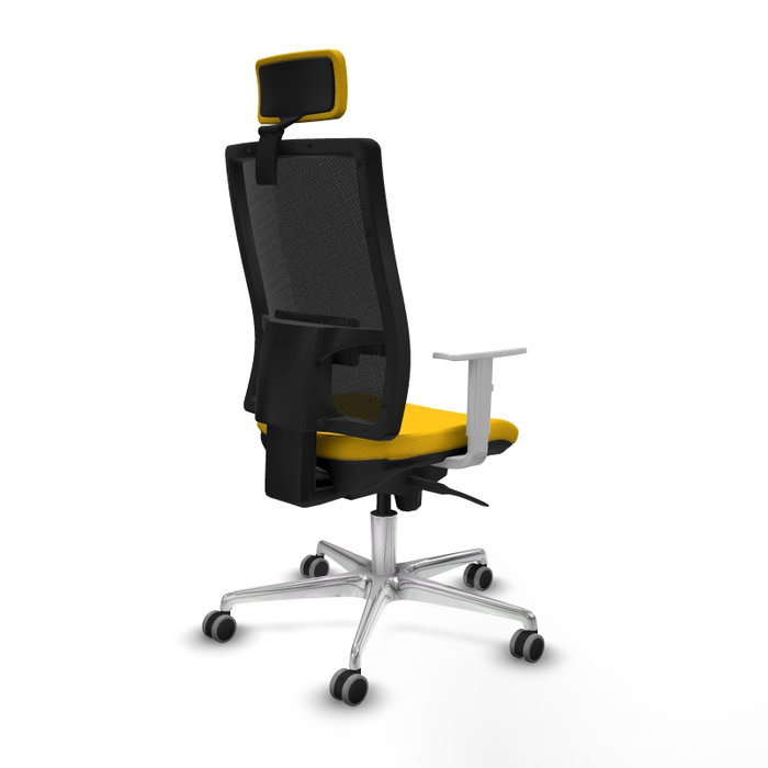 PIQUERAS Y CRESPO Silla de oficina Horna con mecanismo Sincro, Amarillo y Negro PIQUERAS Y CRESPO Silla de oficina Horna con mecanismo Sincro, Amarillo y Negro