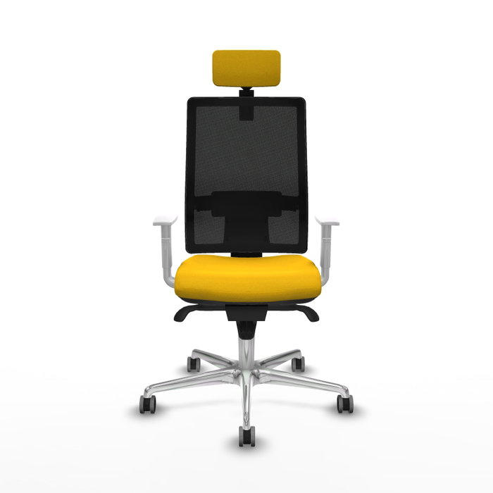 PIQUERAS Y CRESPO Silla de oficina Horna con mecanismo Sincro, Amarillo y Negro PIQUERAS Y CRESPO Silla de oficina Horna con mecanismo Sincro, Amarillo y Negro