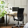 PIQUERAS Y CRESPO Silla de oficina Yunquera Turquesa y Negro