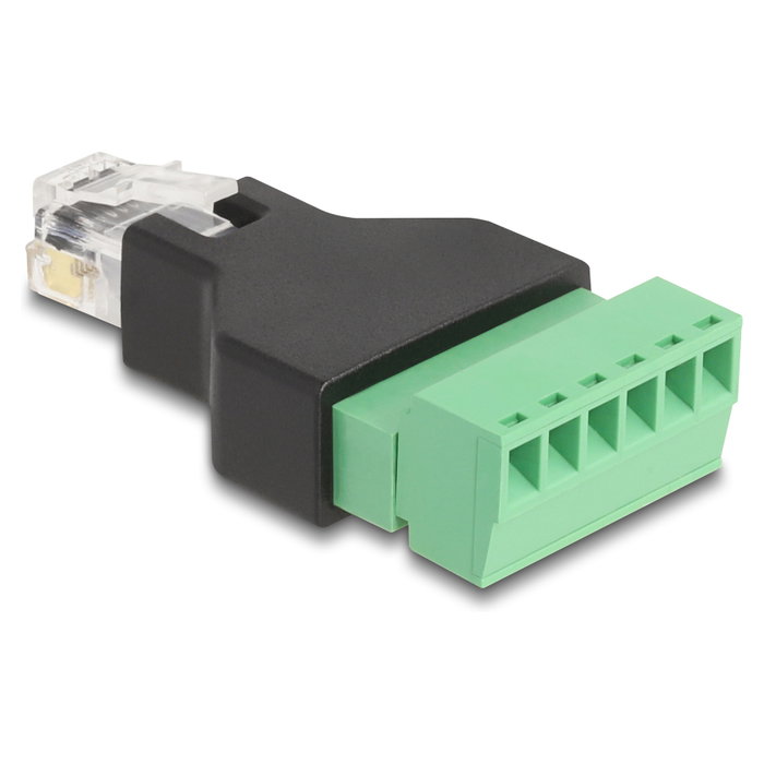 DeLOCK 66590 Adaptador RJ12 a bloque de terminales de 6 pines