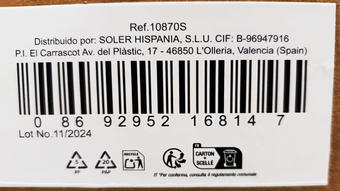 Lav Set de 6 Vasos Vega, 340 ml, Vidrio, 8.5x8.5x10 cm (8 Cajas)