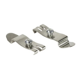 LogiLink Soportes de montaje para riel DIN, acero inoxidable, 2 unidades