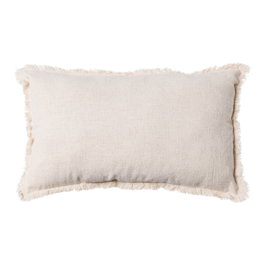Cojín Beige 70% Algodón / 30% Lino 50 X 30 cm (Set de 2)