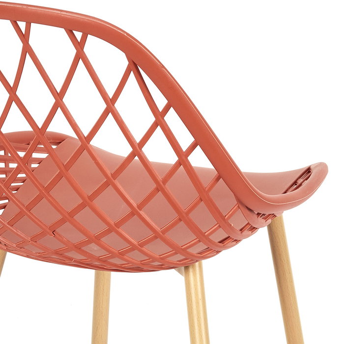 Home Deco Factory Silla Exterior Terraco para Terraza Jardín, Hierro y Plástico, 57x51.2x80.2 cm Home Deco Factory Silla Exterior Terraco para Terraza Jardín, Hierro y Plástico, 57x51.2x80.2 cm