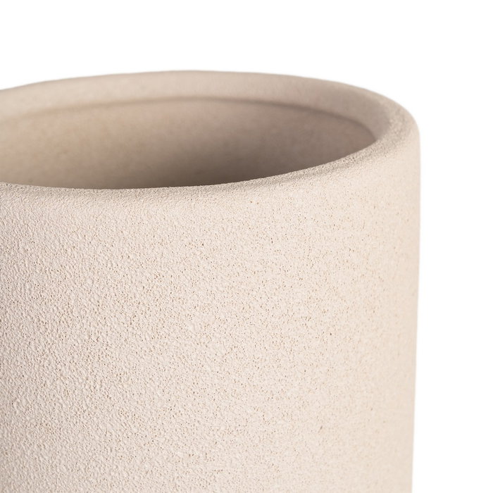 Jarrón Blanco Cerámica Decoración 14 X 14 X 30 cm