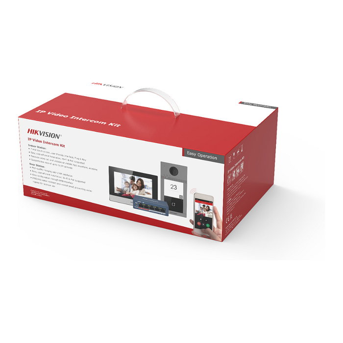 Hikvision DS-KIS604-S(C) Sistema de videoportero con pantalla táctil de 7 pulgadas