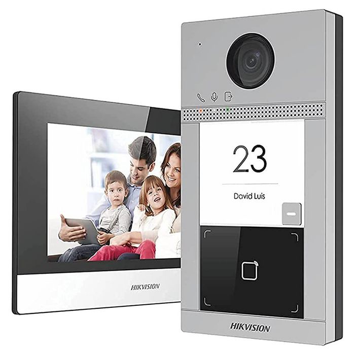 Hikvision DS-KIS604-S(C) Sistema de videoportero con pantalla táctil de 7 pulgadas