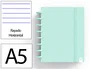 Carchivo Cuaderno Ingeniox Foam A5 80 Hojas Rayado Horizontal Menta Pastel