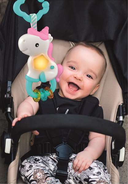 Clementoni Sonajero Unicornio Musical con Sonido 15x22x7cm