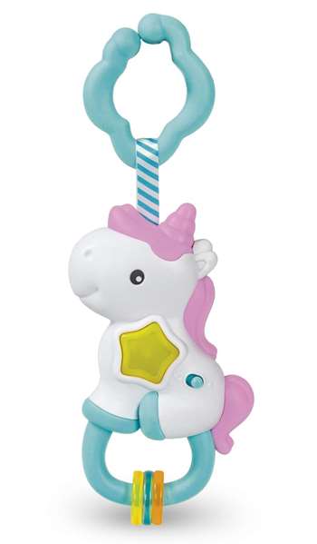 Clementoni Sonajero Unicornio Musical con Sonido 15x22x7cm