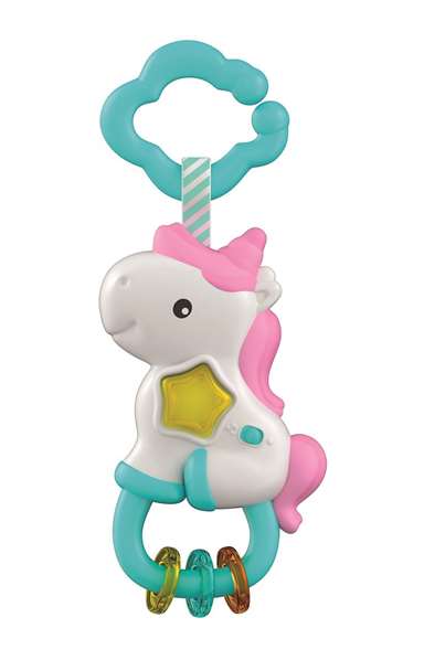 Clementoni Sonajero Unicornio Musical con Sonido 15x22x7cm