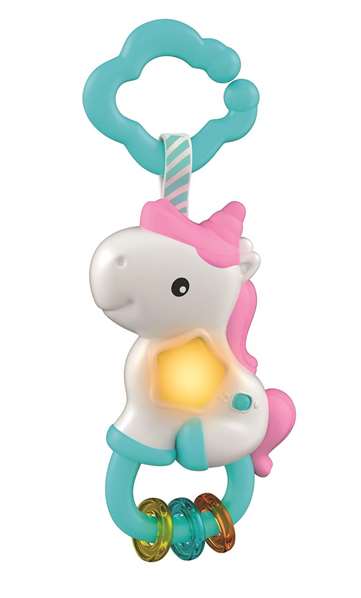 Clementoni Sonajero Unicornio Musical con Sonido 15x22x7cm