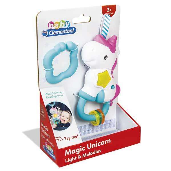 Clementoni Sonajero Unicornio Musical con Sonido 15x22x7cm