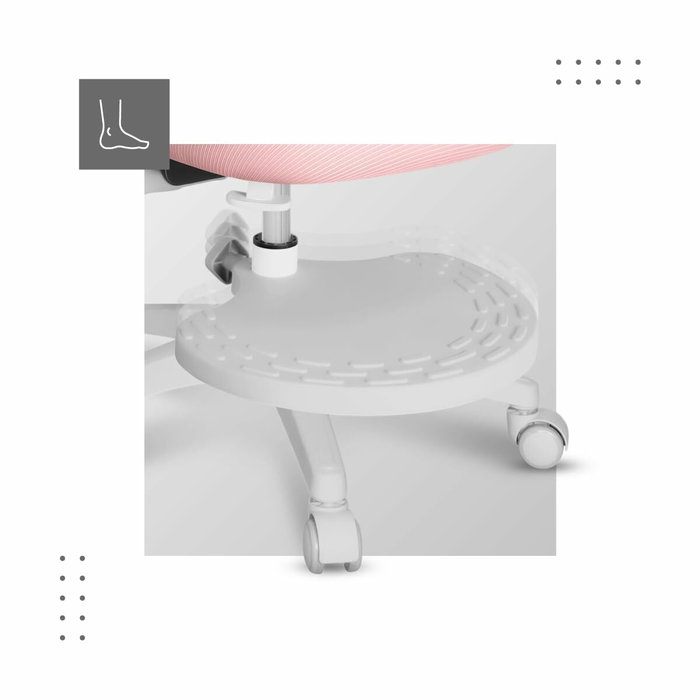 Silla giratoria junior 5.0 rosa