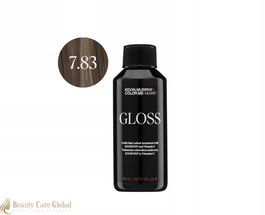 GLOSS, Tinte de cabello demi-permanente, 7.83 Medium Blonde Violet Gold, 60 ml
