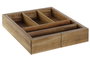 DKD Home Decor Cubertero de Acacia Extensible Natural