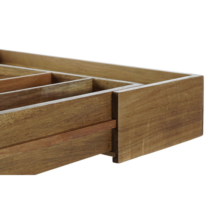 DKD Home Decor Cubertero de Acacia Extensible Natural