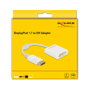 DeLOCK Adaptador DisplayPort 1.1 macho a DVI hembra blanco