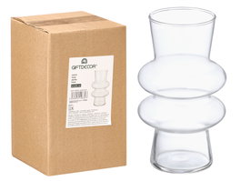 GIFTDECOR Jarrón Cristal Cloud Transparente