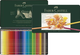 Faber-Castell Polychromos Estuche de Metal de 36 Lápices de Colores Surtidos