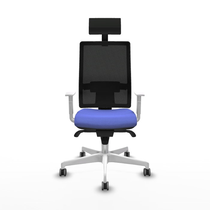 PIQUERAS Y CRESPO Silla de oficina Horna con mecanismo Sincro, Azul claro y Negro PIQUERAS Y CRESPO Silla de oficina Horna con mecanismo Sincro, Azul claro y Negro