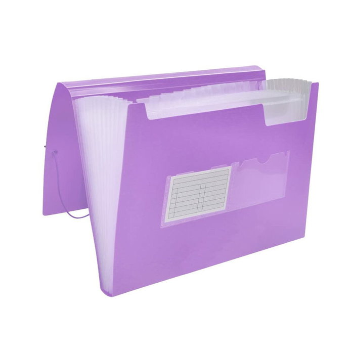 Liderpapel Carpeta Clasificador Fuelle Polipropileno DIN A4 Lavanda Opaco 13 Departamentos Liderpapel Carpeta Clasificador Fuelle Polipropileno DIN A4 Lavanda Opaco 13 Departamentos