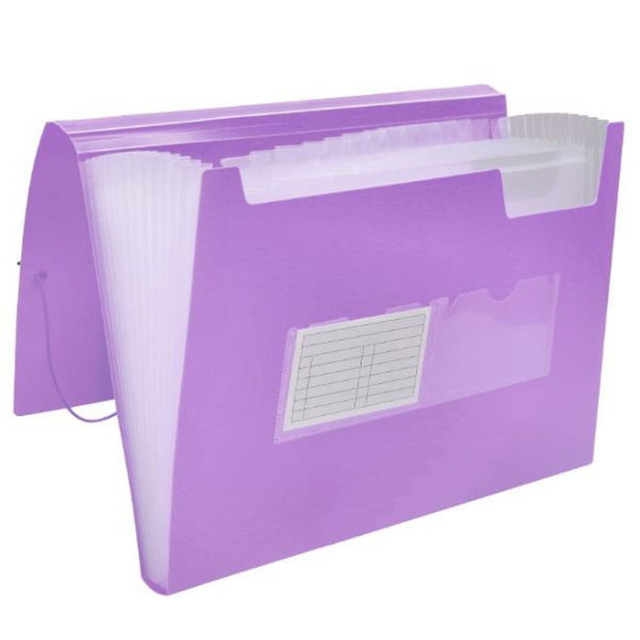 Liderpapel Carpeta Clasificador Fuelle Polipropileno DIN A4 Lavanda Opaco 13 Departamentos Liderpapel Carpeta Clasificador Fuelle Polipropileno DIN A4 Lavanda Opaco 13 Departamentos