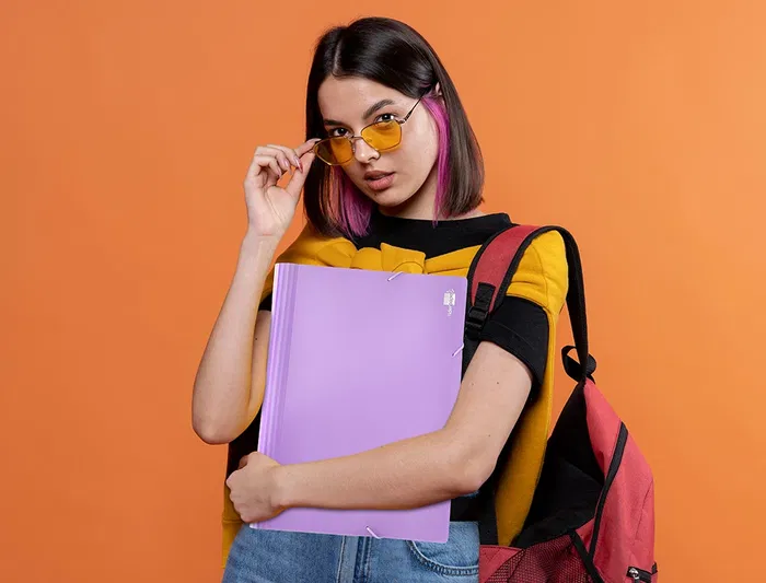 Liderpapel Carpeta Clasificadora Fuelle Polipropileno DIN A4 Lavanda Opaco 13 Departamentos