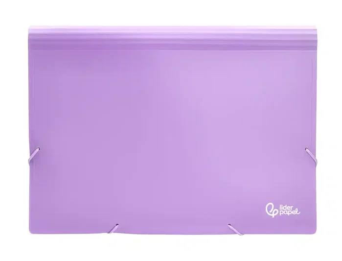 Liderpapel Carpeta Clasificador Fuelle Polipropileno DIN A4 Lavanda Opaco 13 Departamentos